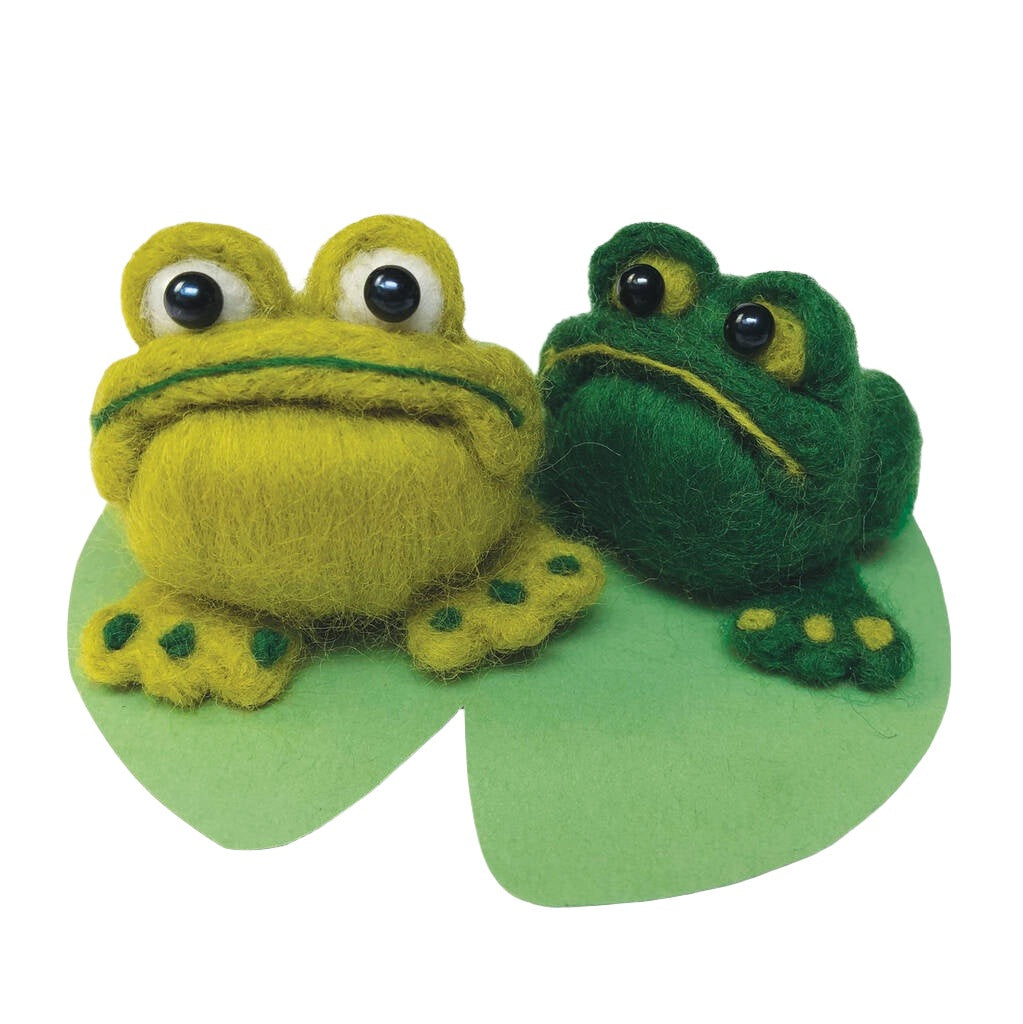 Needle Felting Kit - Frogs