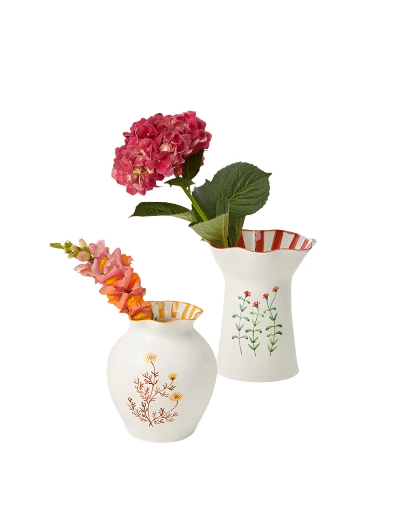 Blossom Tall Vase - Red