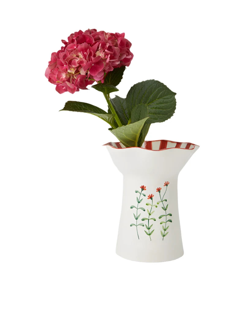 Blossom Tall Vase - Red