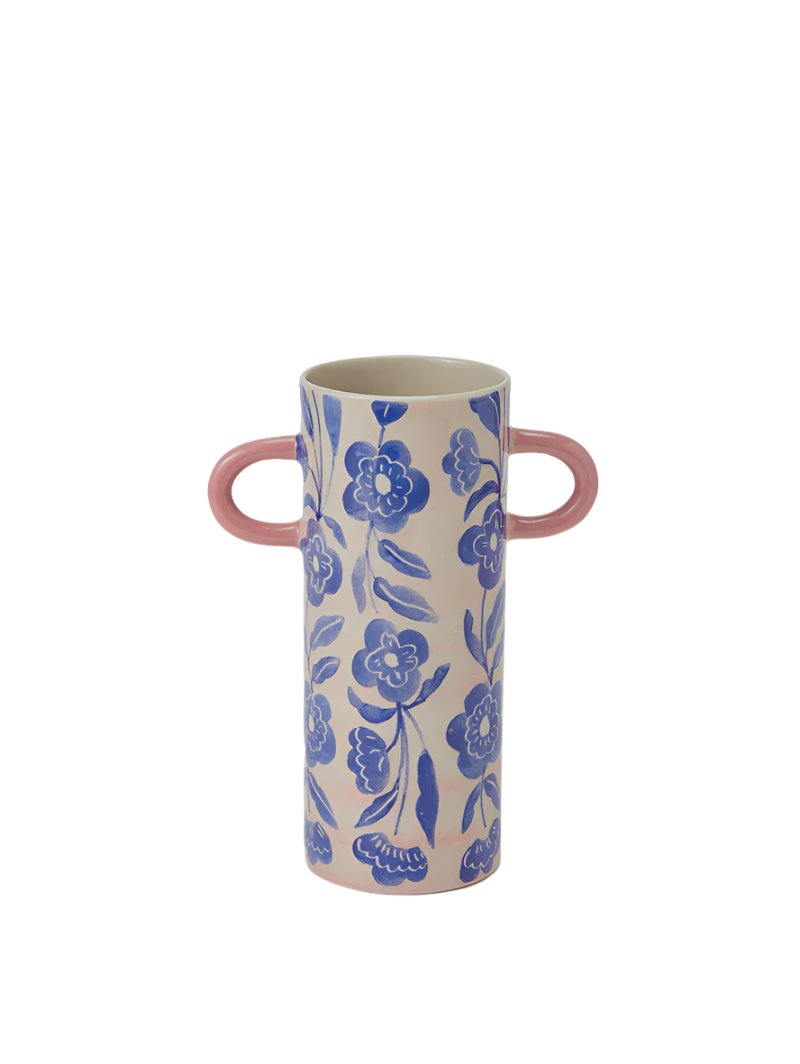 Griffe Blue Floral Bud Vase