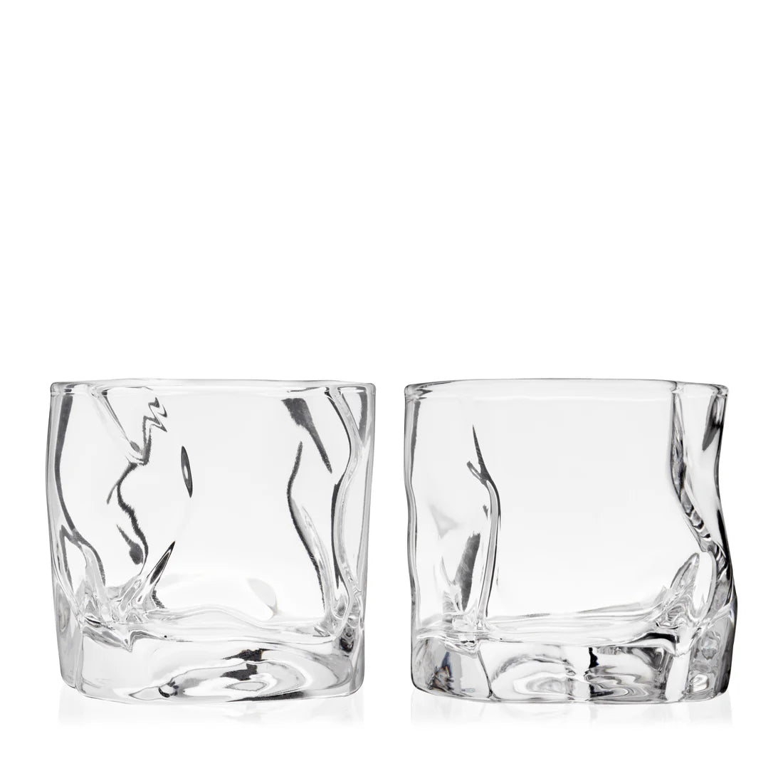 Crystal Molten Tumblers Set of 2