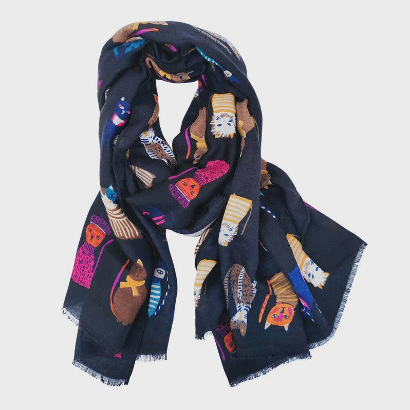 Cappy Cat Scarf - Midnight