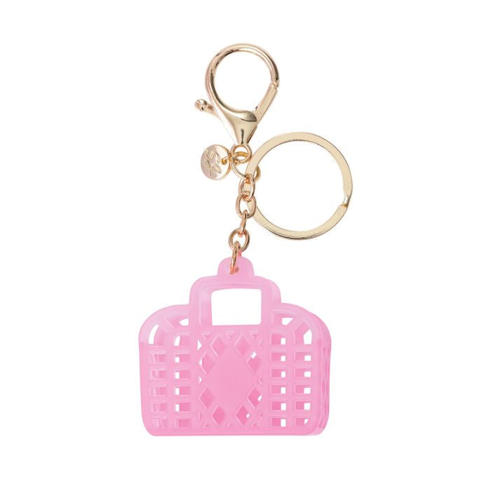 Itty Bitty Bag Charm - Retro Neon Pink