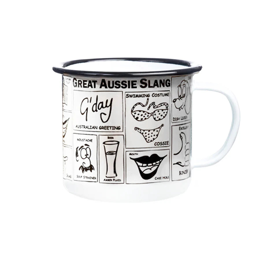 Great Aussie Slang Enamel Mug