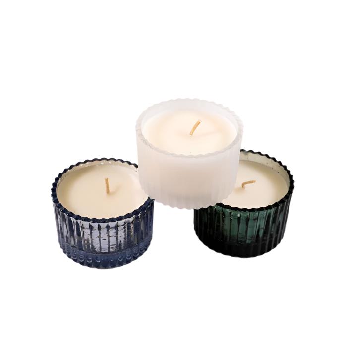 Cypress & Fir Mercury Glass Candles - Set of 3