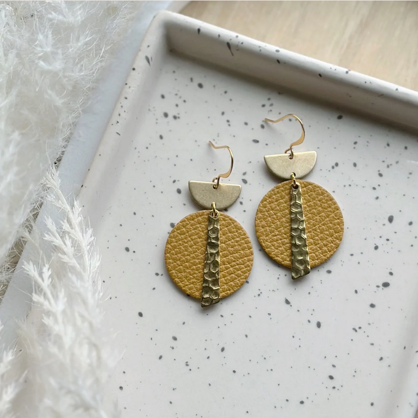 Crest Drop Earrings - Sundial