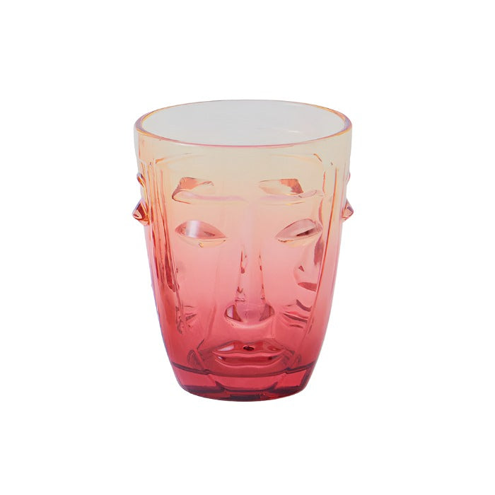 Face Short Tumbler Glass - Set of 2