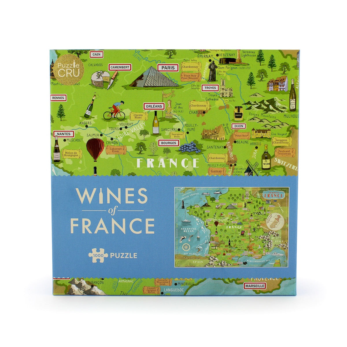 Wines of France 1000 Piece Jigsaw Puzzle