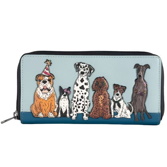 Zip Around Purse Large - Party Dogs