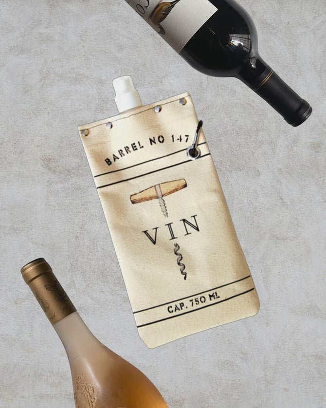 750ml Canvas Flask  - Vin