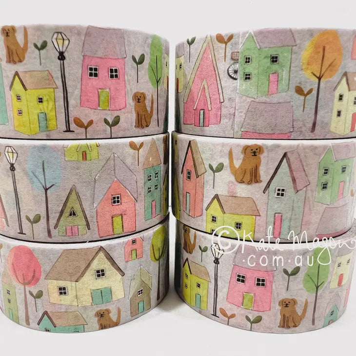 Washi Tape - House Bikes Dogs