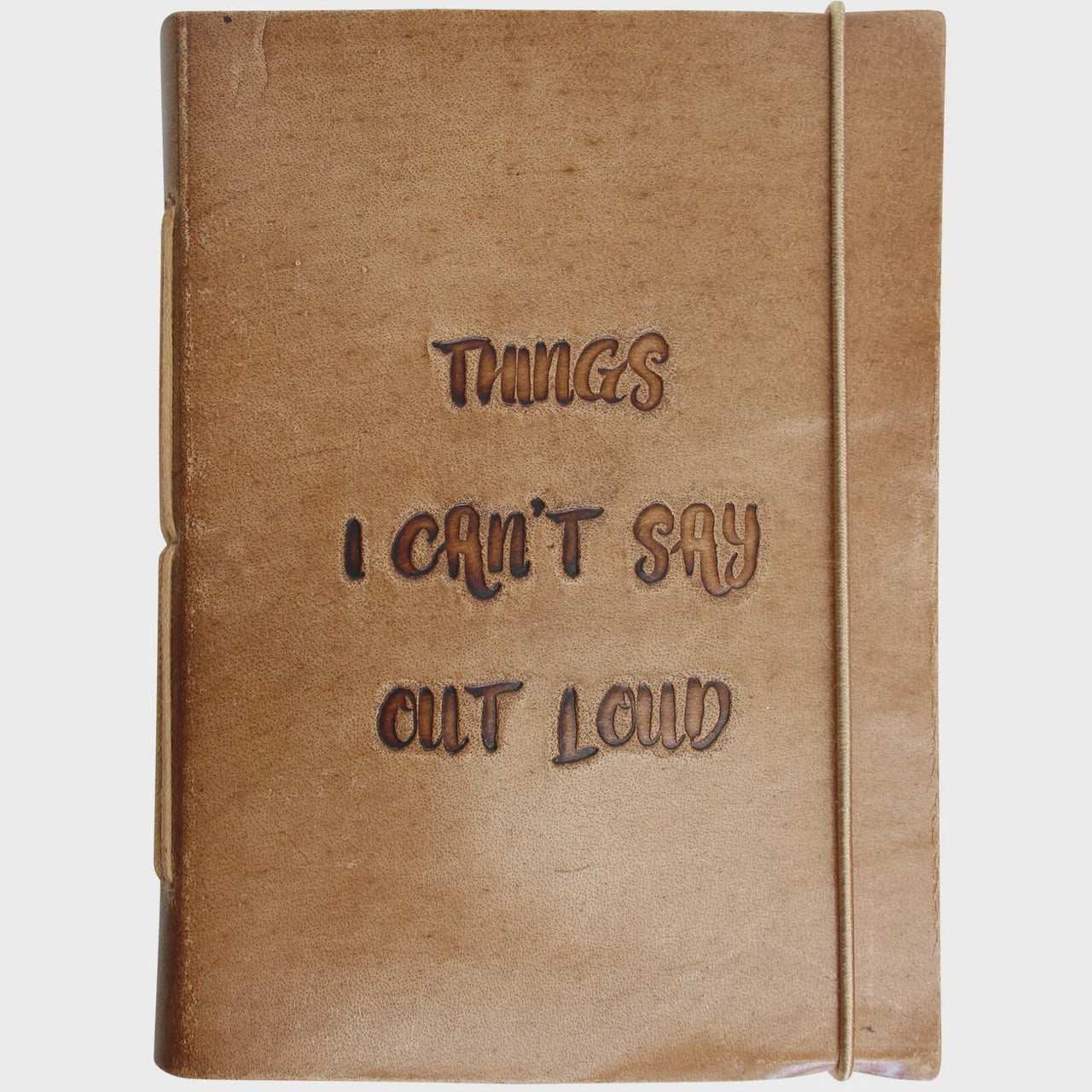 Leather Notebook - Out Loud