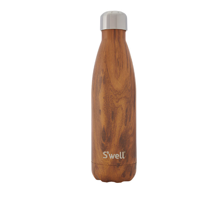 500mL Insulated Bottle, Wood Collection- Teakwood