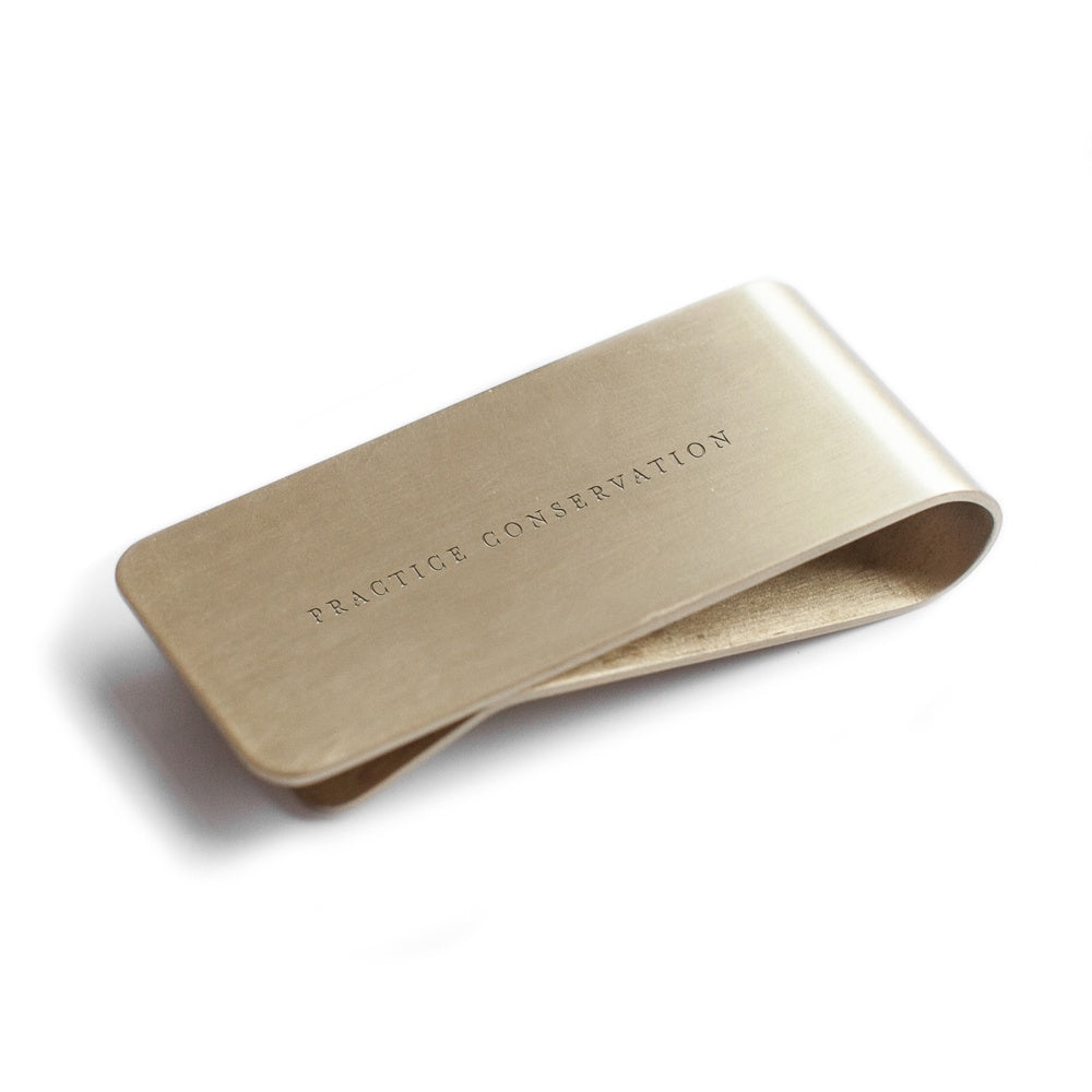 Brass Plated Money Clip