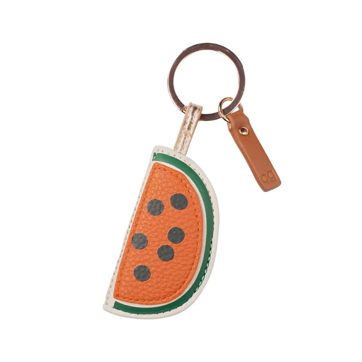 CG Vegan Leather Novelty Keyring  - Watermelon