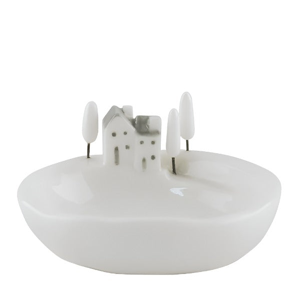 Porcelain Bowl - Little Houses on Hillside