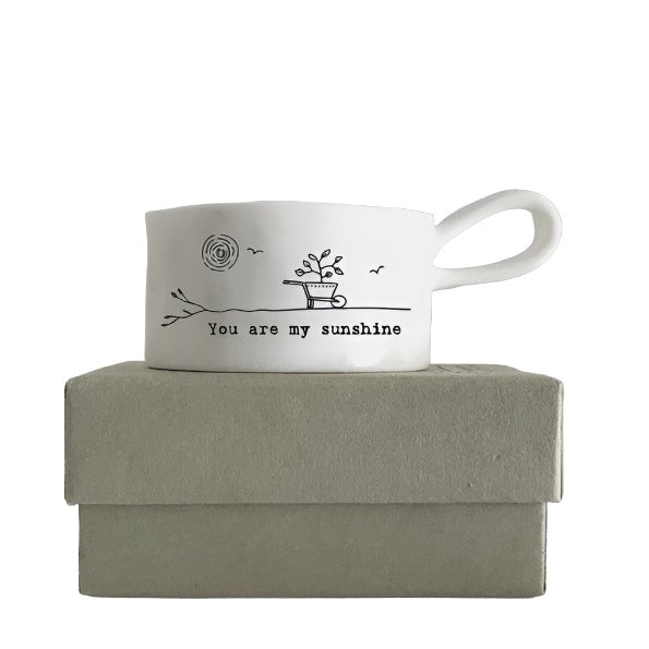 Handled Tea Light Holder - You Are My Sunshine