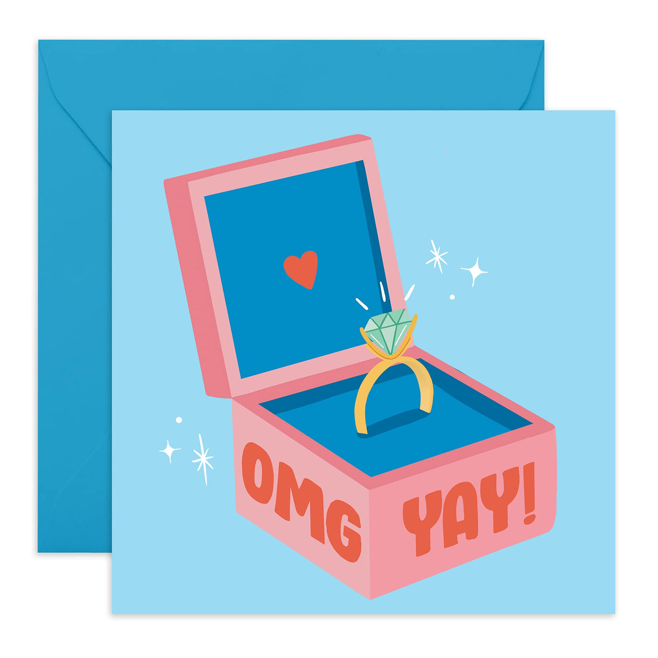 Omg Yay Engagement Ring Card