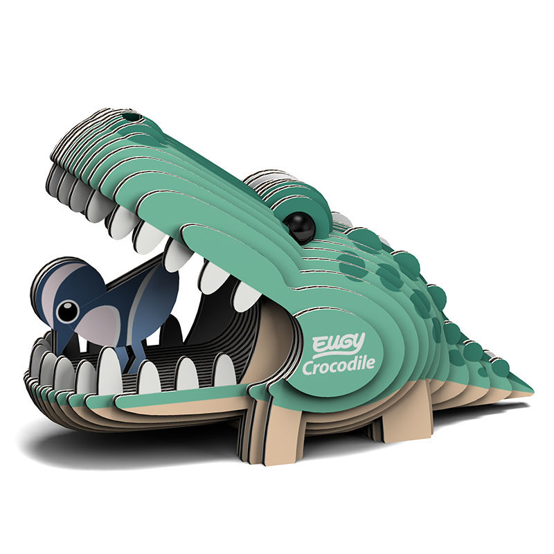 3D Cardboard Model Kit - Crocodile