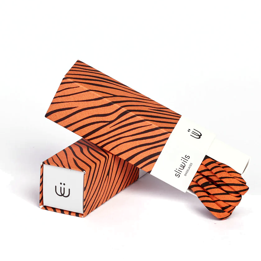 Sliwils Shoelaces - Tiger Print