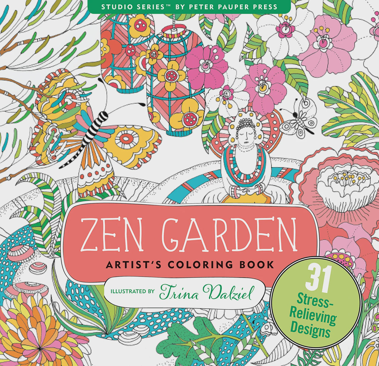 Zen Garden Artist's Colouring Book