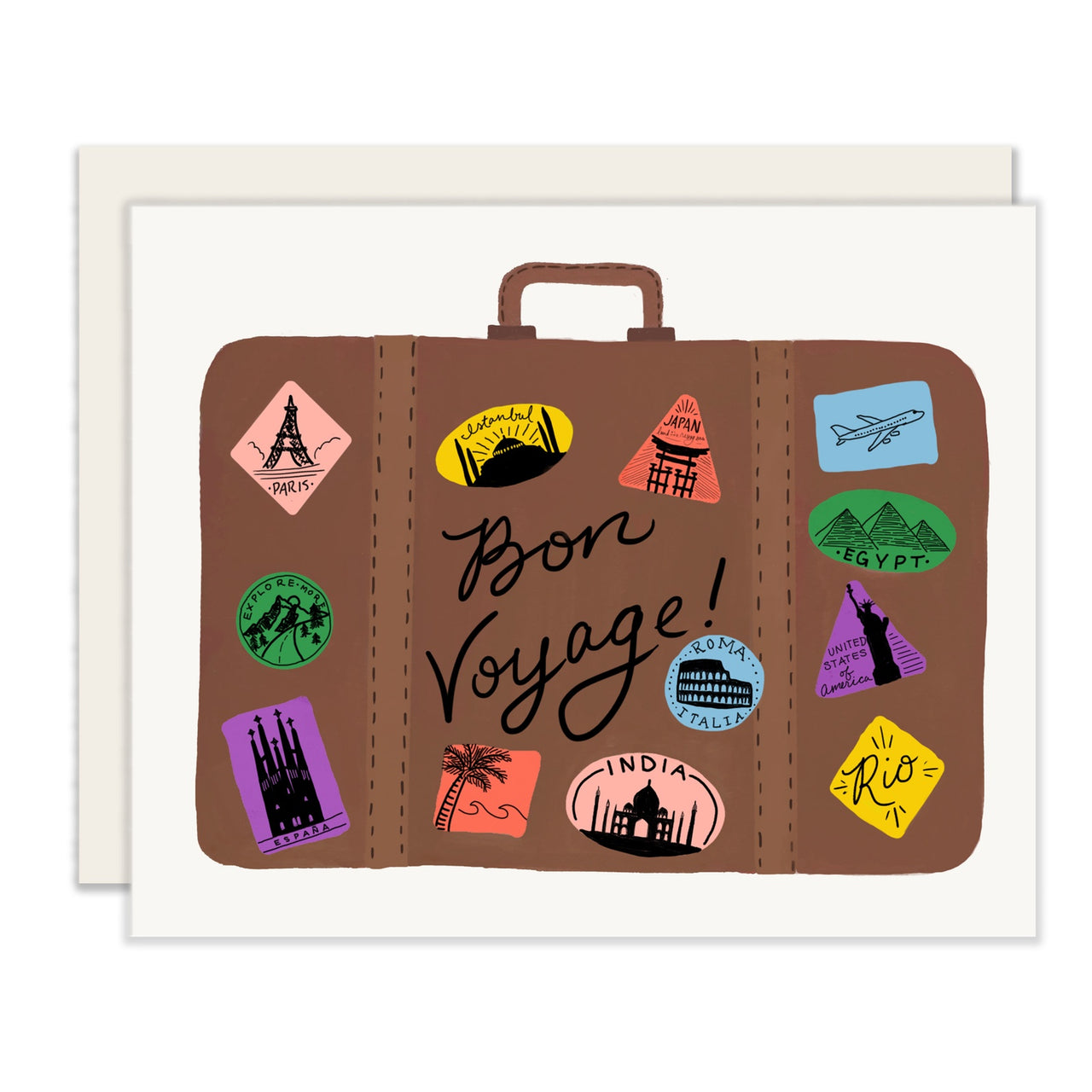 Bon Voyage Suitcase Card