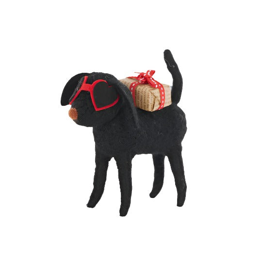 Wool Labrador With Love Heart Sunnies