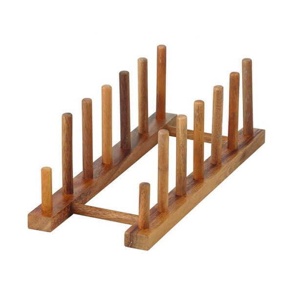 Acacia wood Plate Stand