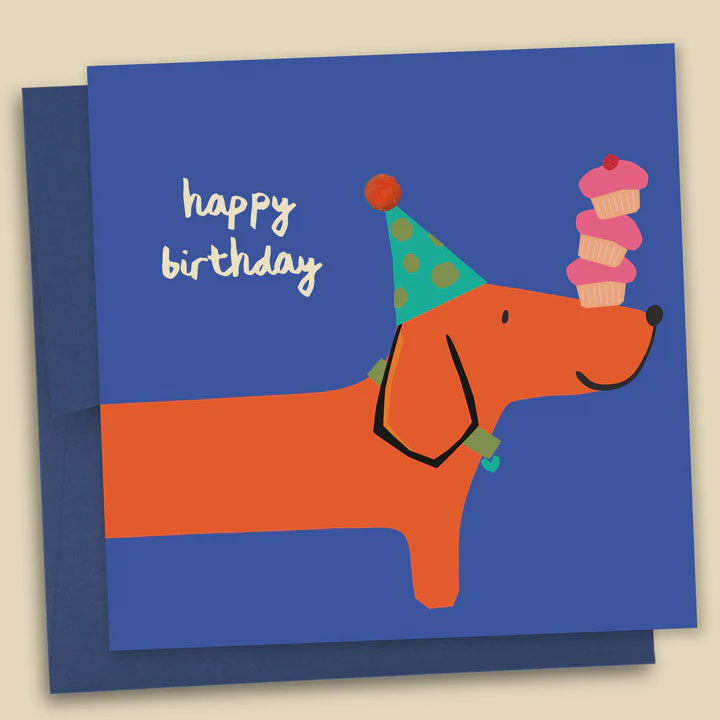 Happy Birthday Dachshund Card