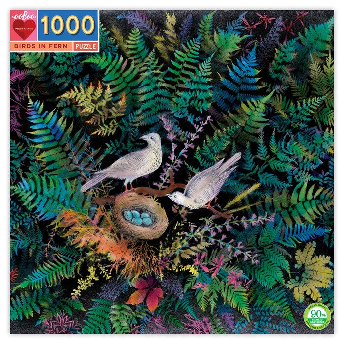 1000pc Puzzle - Birds in Fern