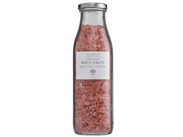 Natural Bath Salt 550g - Himalayas Pink Clay & Vanilla