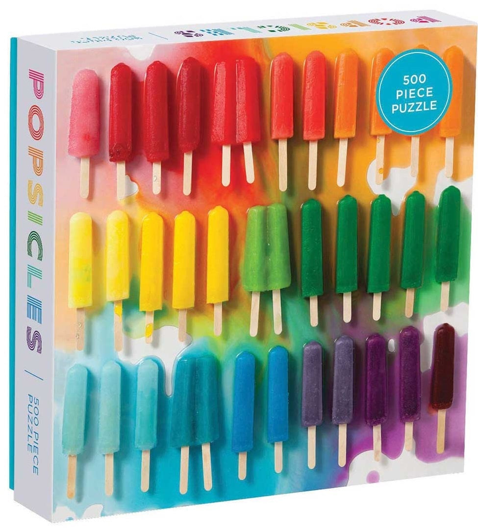 500pc Puzzle -  Rainbow Popsicles