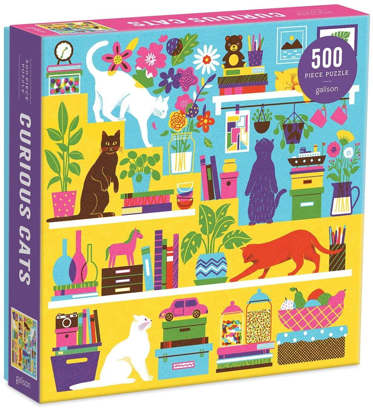 500pc Puzzle - Curious Cats