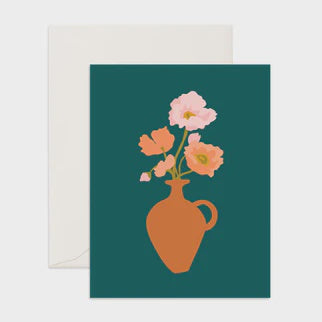 Muse Poppies Greeting Card