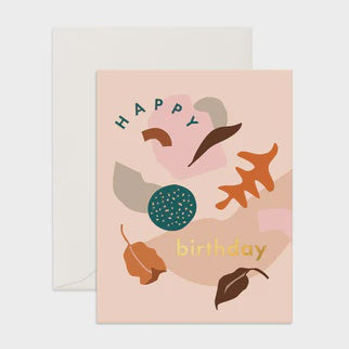 Birthday Shape Party Greeting Card