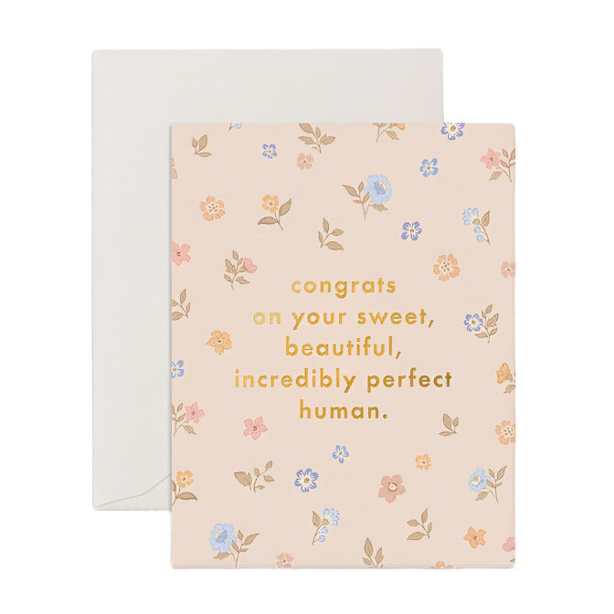 Congrats Sweet Human Greeting Card