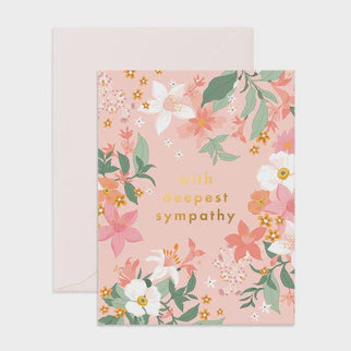 Deepest Sympathy Bohemia Greeting Card