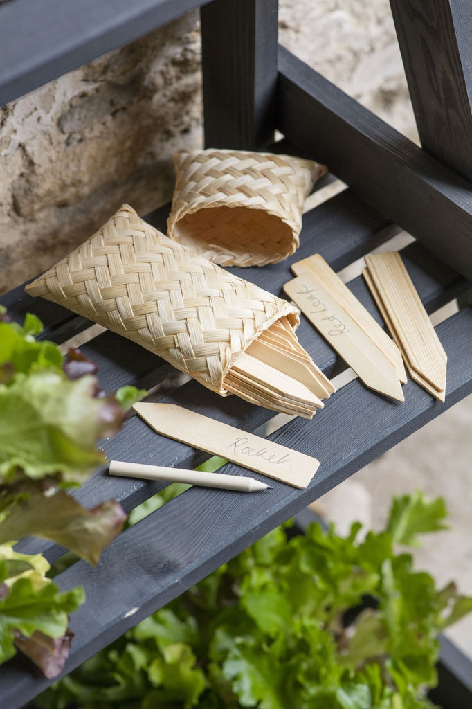 Garden Labels in Bamboo Bag