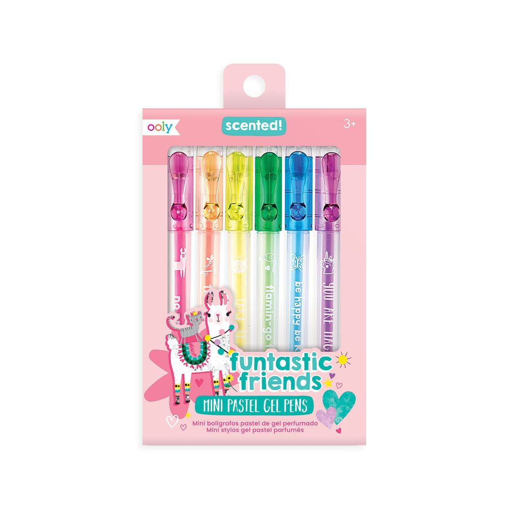 Funtastic Friends Mini Pastel Gel Pens - Set of 6