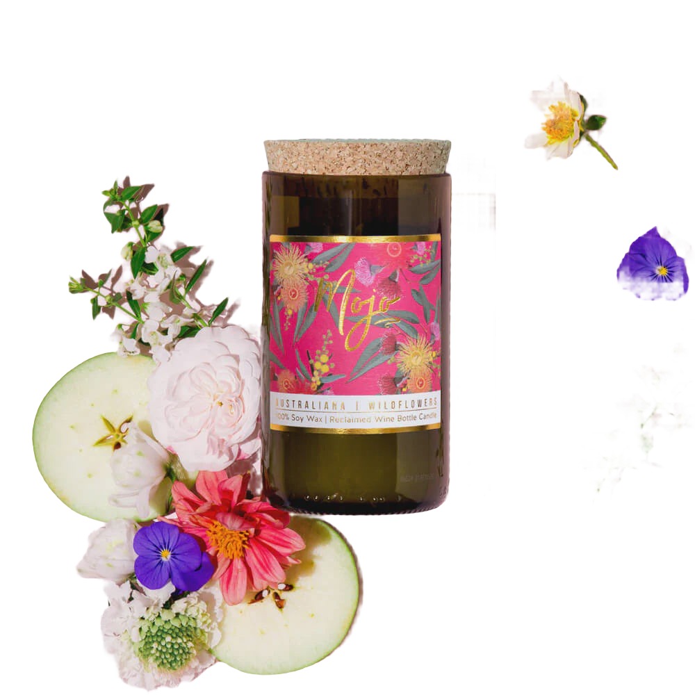 Australiana Wine Candle - Wild Flowers