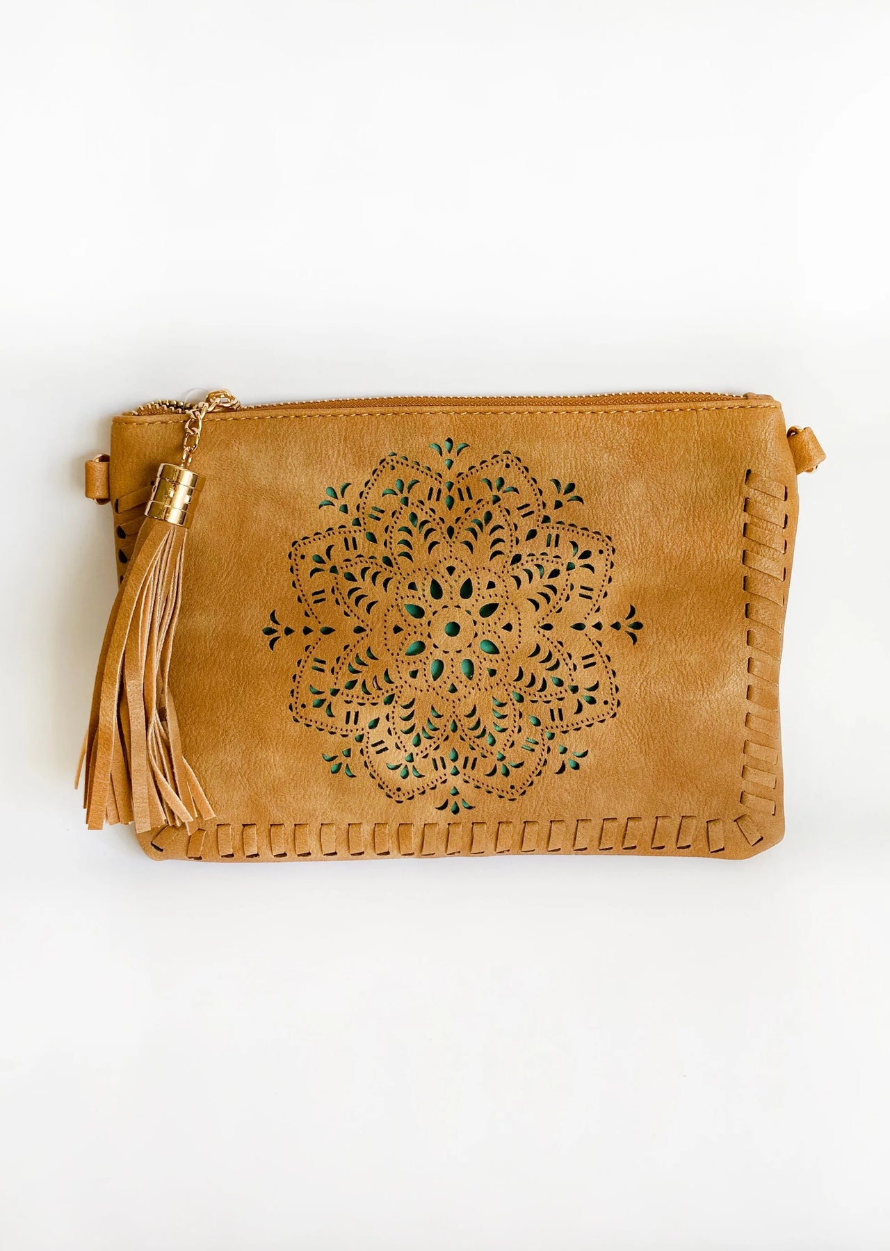 Mandala Cut Out Clutch Bag