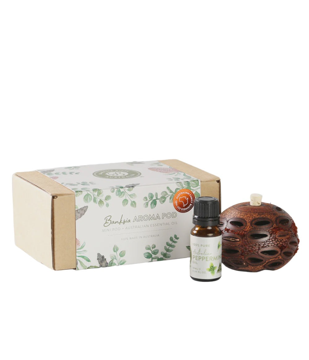 Mini Aroma Pod & Peppermint Oil Gift Box