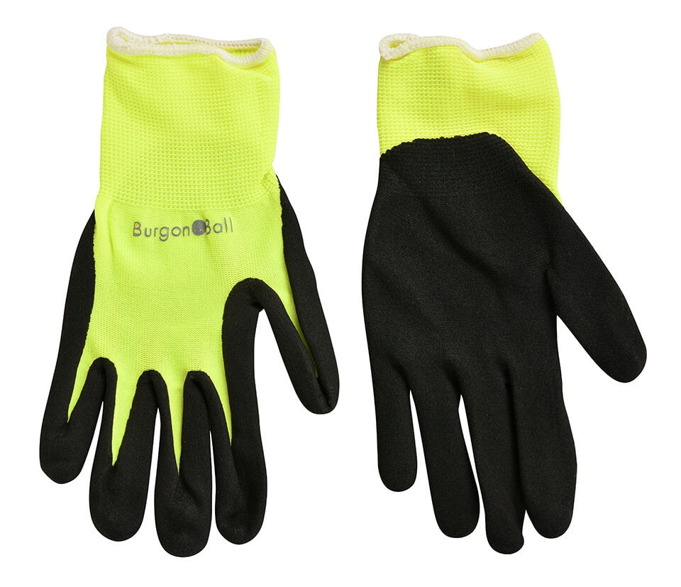 Fluorescent Garden Gloves - Yellow (M/L)