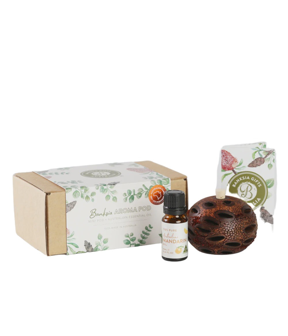 Mini Aroma Pod & Mandarin Oil Gift Box