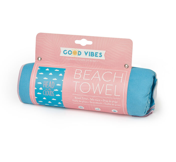 Good Vibes Beach Towel - Head in the Clouds