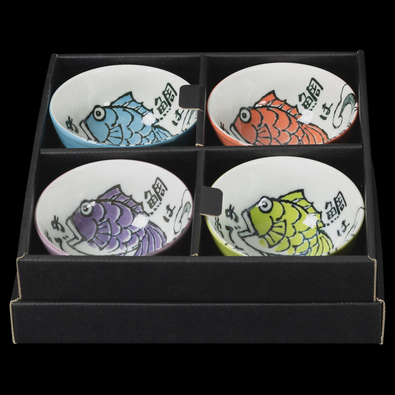 Etegami Tai Set of 4 Bowls