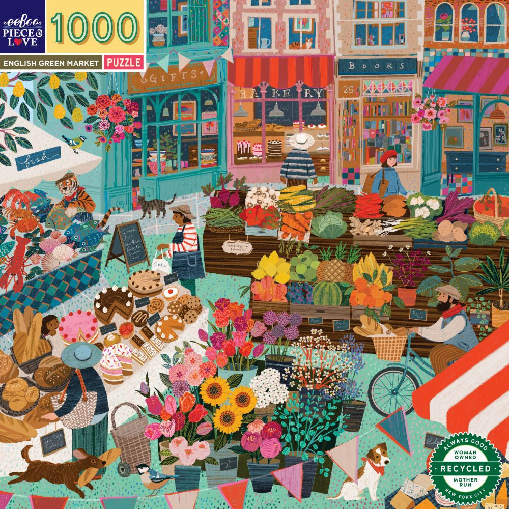 1000 pc Puzzle - English Green Market