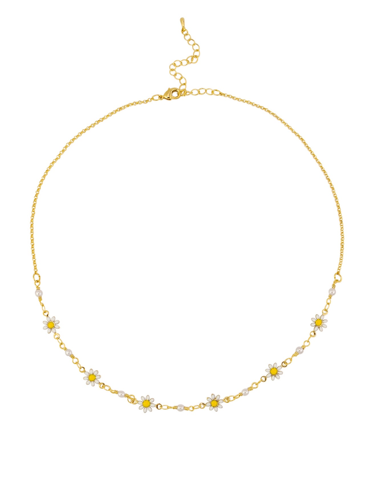 Gold Daisy Chain Necklace