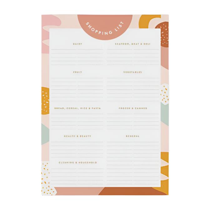 A5 Shopping List Magnet Notepad