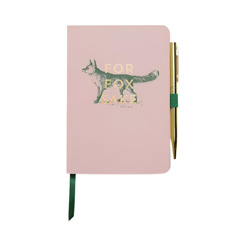 Vintage Sass Notebook with Pen - For Fox Sake